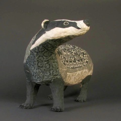 susan-obyrne-contemporary-badger-figurine